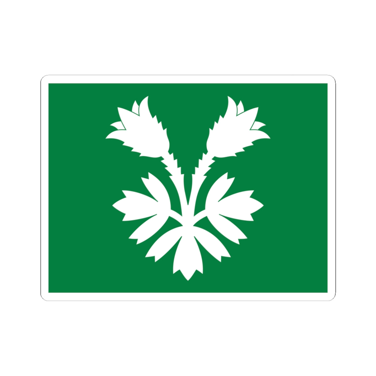 Flag of Oppland (Norway) STICKER Vinyl Kiss-Cut Decal