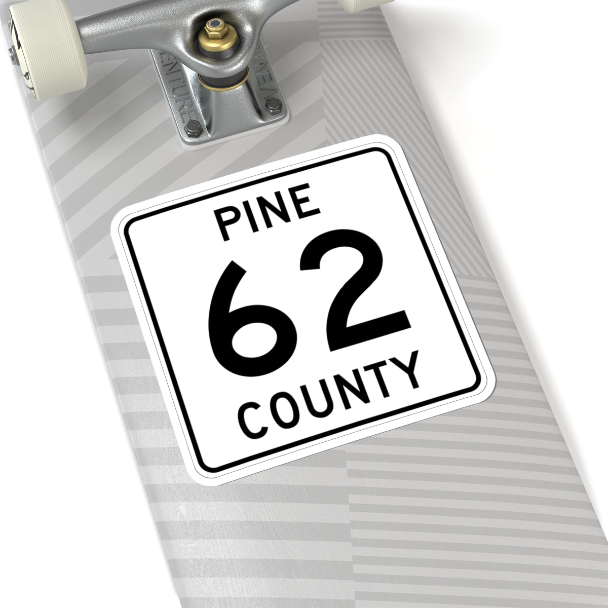 Pine County Route 62 MN (Minnesota) (Road Sign) STICKER Vinyl Kiss-Cut Decal
