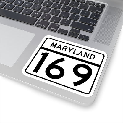 MD Route 169 (Maryland) (Road Sign) STICKER Vinyl Kiss-Cut Decal