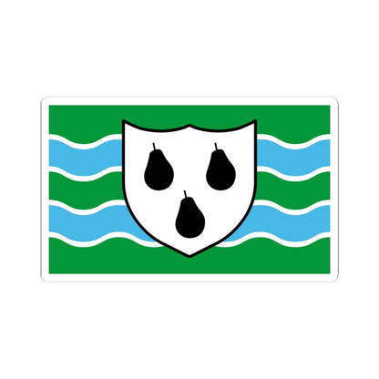 Worcestershire flag (England) STICKER Vinyl Kiss-Cut Decal