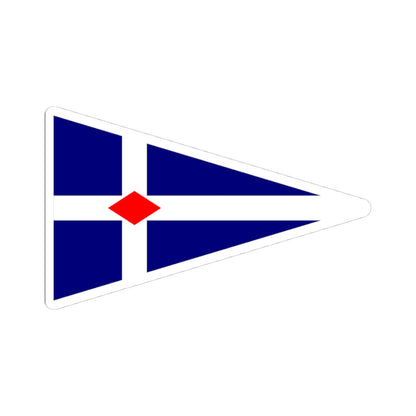 Burgee of Torpoint Mosquito Sailing Club (United Kingdom) STICKER Vinyl Kiss-Cut Decal