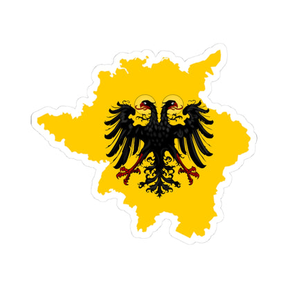 Flag-map of Holy Roman Empire 1779 (Germany) STICKER Vinyl Kiss-Cut Decal