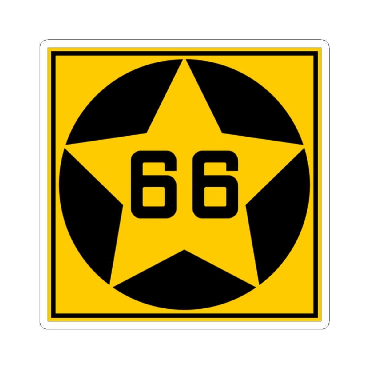 MN-66 1920 (Minnesota) (Road Sign) STICKER Vinyl Kiss-Cut Decal