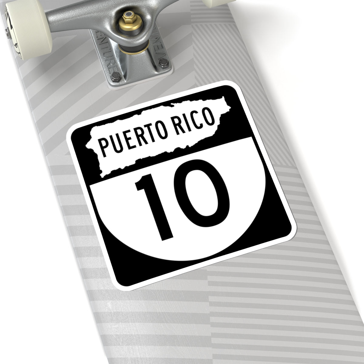 PR old 10 (Puerto Rico) (Road Sign) STICKER Vinyl Kiss-Cut Decal