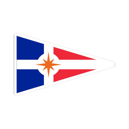 Burgee of Union Nationale pour la Course au Large (France) STICKER Vinyl Kiss-Cut Decal