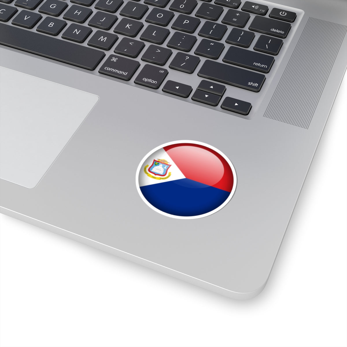 Flag orb Sint Maarten (Netherlands) STICKER Vinyl Kiss-Cut Decal