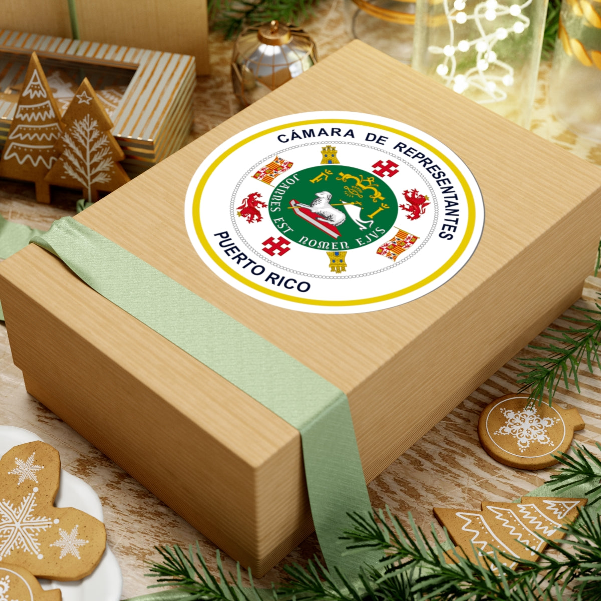 Seal of Puerto Rico House of Representatives - STICKER Vinyl Kiss-Cut Decal