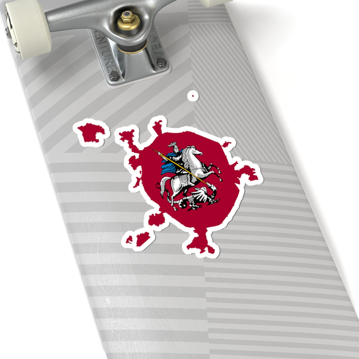 Flag-map of Moscow 2011-2012 (Russia) STICKER Vinyl Kiss-Cut Decal