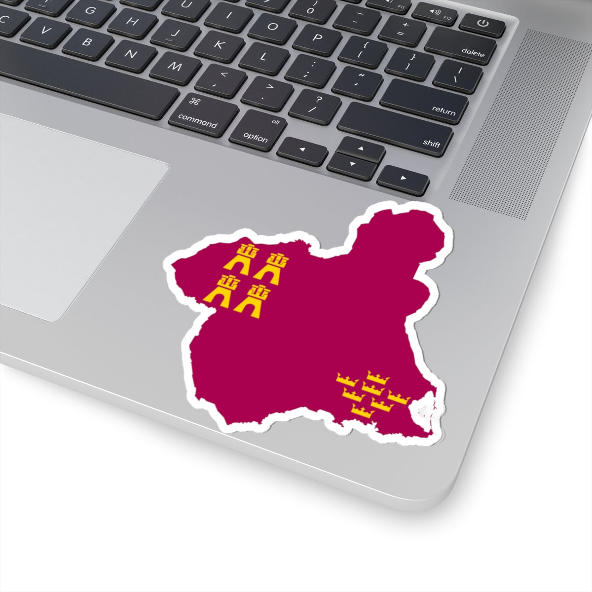 Flag map of Murcia (Spain) STICKER Vinyl Kiss-Cut Decal