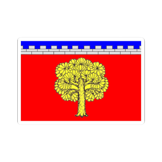 Flag Dubrovka Leningrad oblast (Russia) STICKER Vinyl Kiss-Cut Decal
