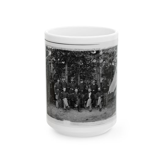Bealeton, Virginia. Company I, 93d New York Infantry Officers And Non-Commissioned Officers (U.S. Civil War) White Coffee Mug