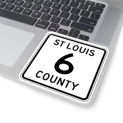 St Louis County Route 6 MN (Minnesota) (Road Sign) STICKER Vinyl Kiss-Cut Decal