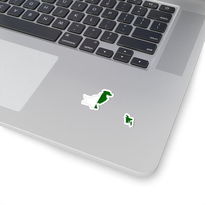 Flag-map of the Dominion of Pakistan (Pakistan) STICKER Vinyl Kiss-Cut Decal