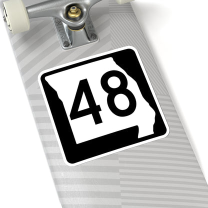 MO-48 (Missouri) (Road Sign) STICKER Vinyl Kiss-Cut Decal