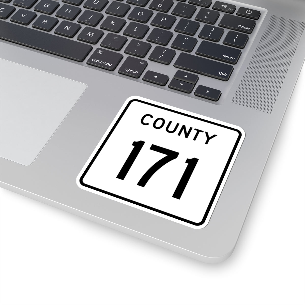 County 171 square (Minnesota) (Road Sign) STICKER Vinyl Kiss-Cut Decal