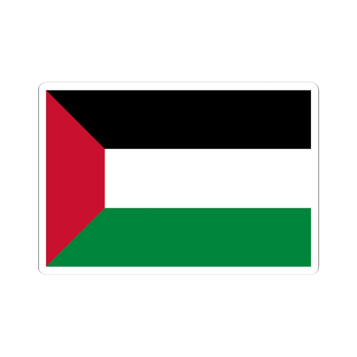 Flag of Iraq 1924-1959 3-2 without stars (Iraq) STICKER Vinyl Kiss-Cut Decal