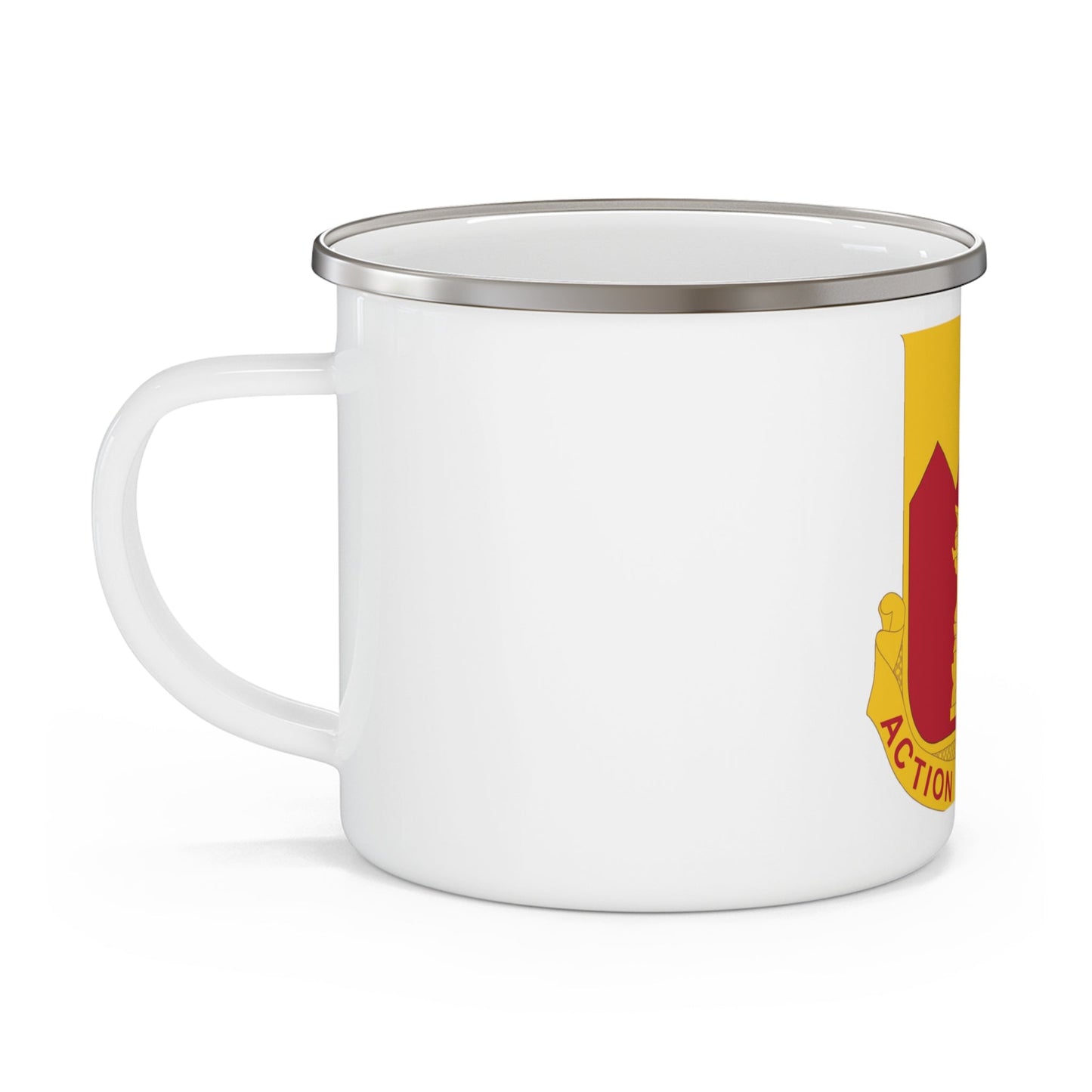 143rd Armored Field Artillery Battalion (U.S. Army) 12oz Enamel Mug-12oz-The Sticker Space