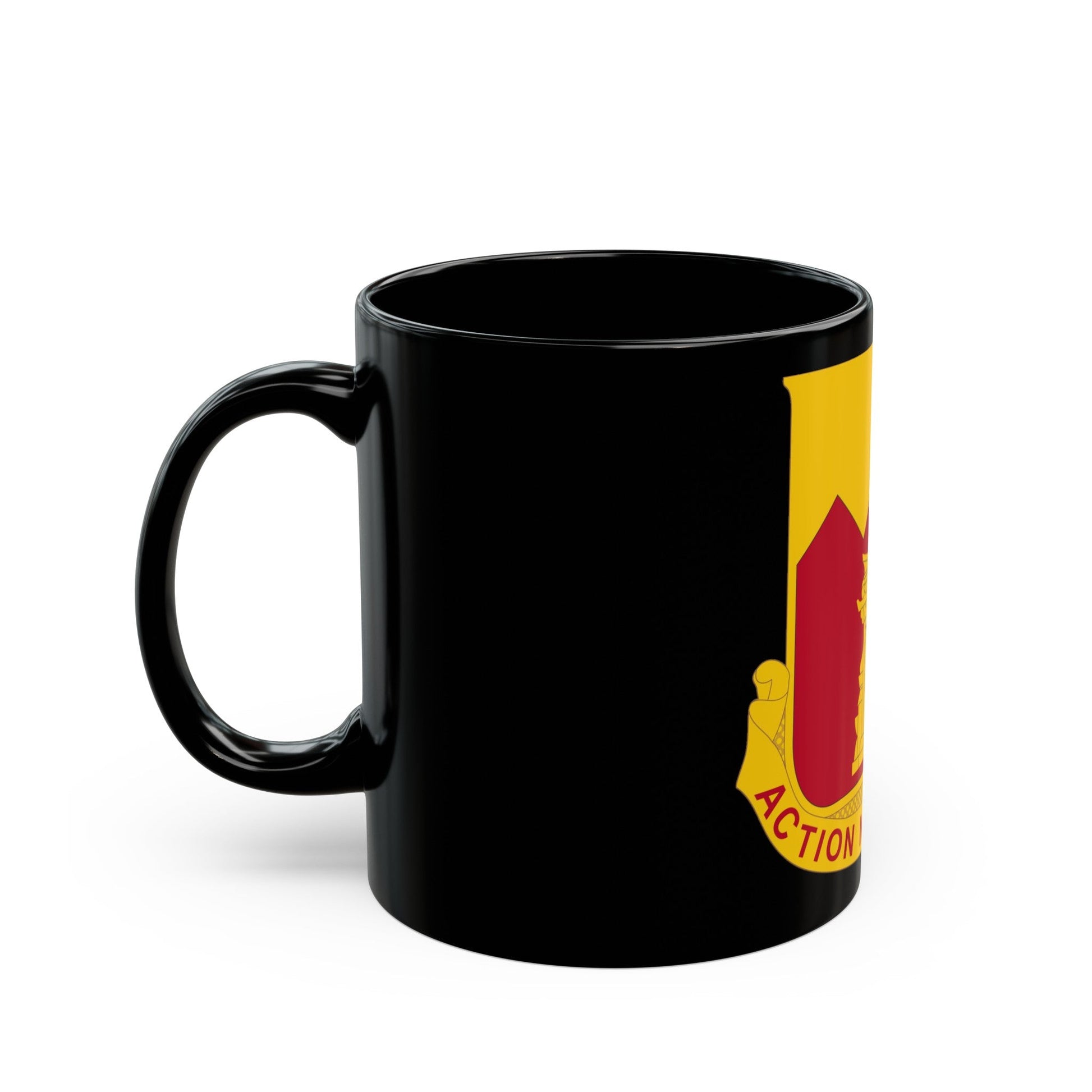 143rd Armored Field Artillery Battalion (U.S. Army) Black Coffee Mug-The Sticker Space