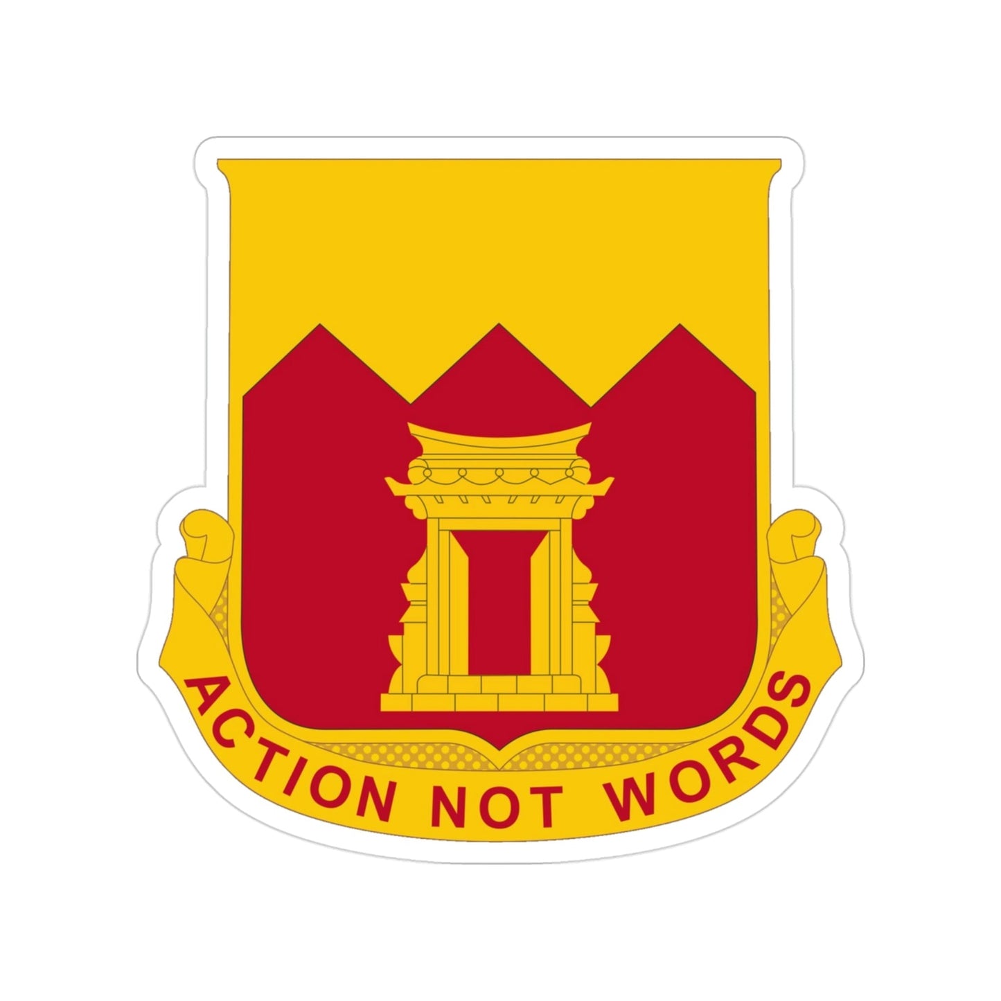 143rd Armored Field Artillery Battalion (U.S. Army) Transparent STICKER Die-Cut Vinyl Decal-3 Inch-The Sticker Space