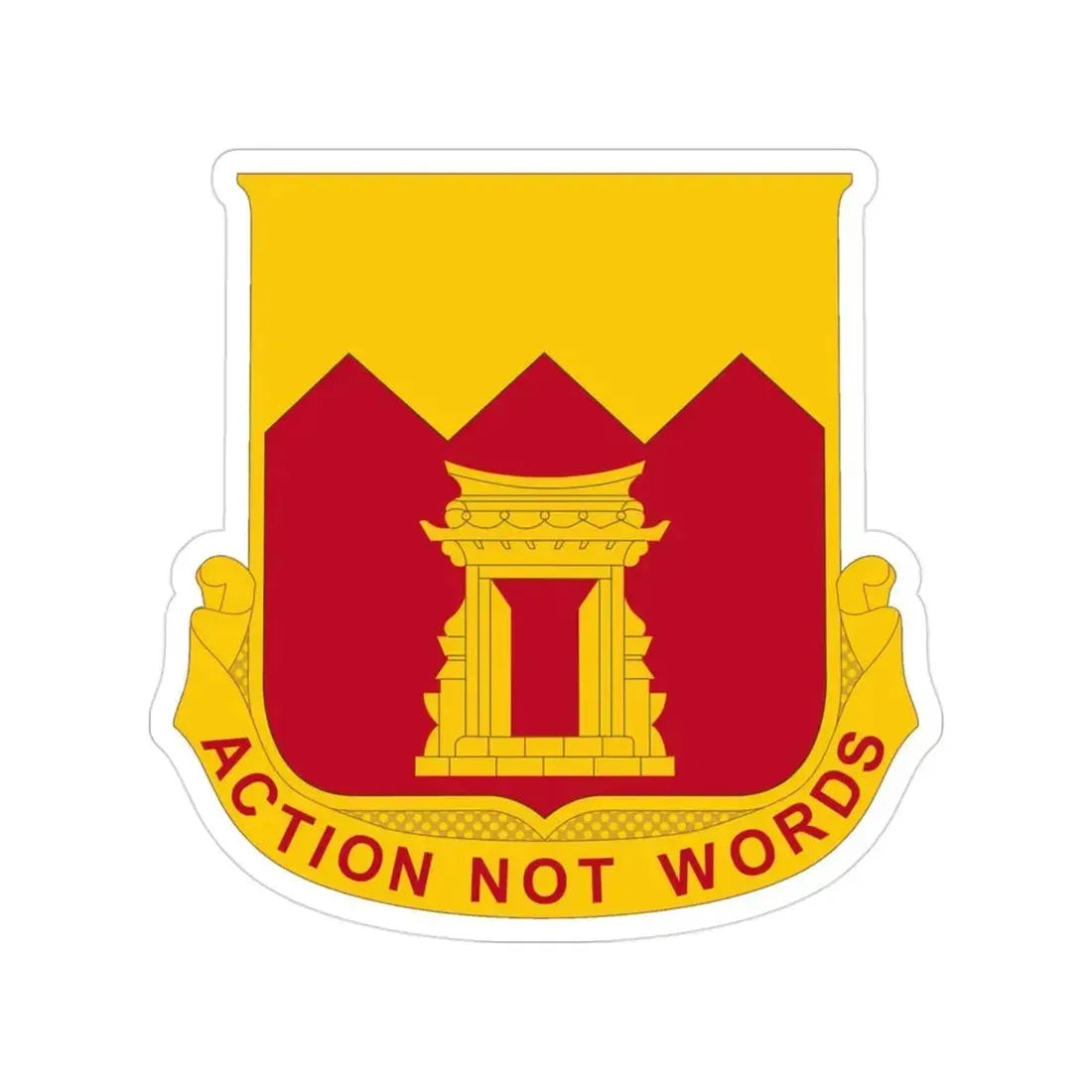 143rd Armored Field Artillery Battalion (U.S. Army) Transparent STICKER Die-Cut Vinyl Decal 3 Inch - The Sticker Space