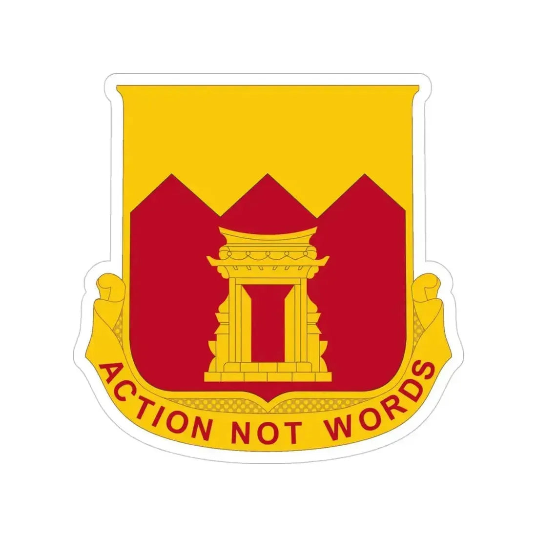 143rd Armored Field Artillery Battalion (U.S. Army) Transparent STICKER Die-Cut Vinyl Decal 4 Inch - The Sticker Space