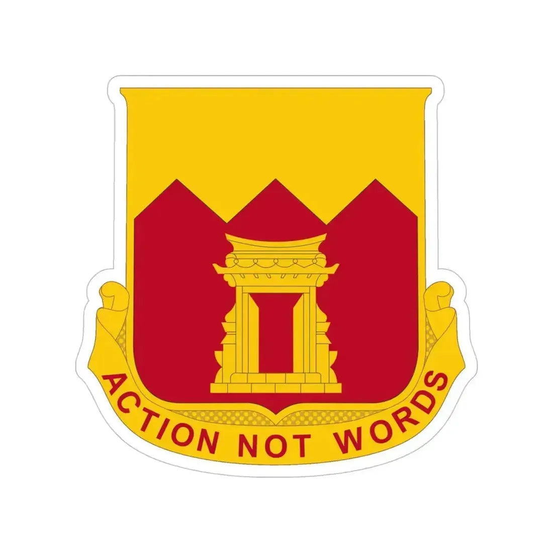 143rd Armored Field Artillery Battalion (U.S. Army) Transparent STICKER Die-Cut Vinyl Decal 5 Inch - The Sticker Space