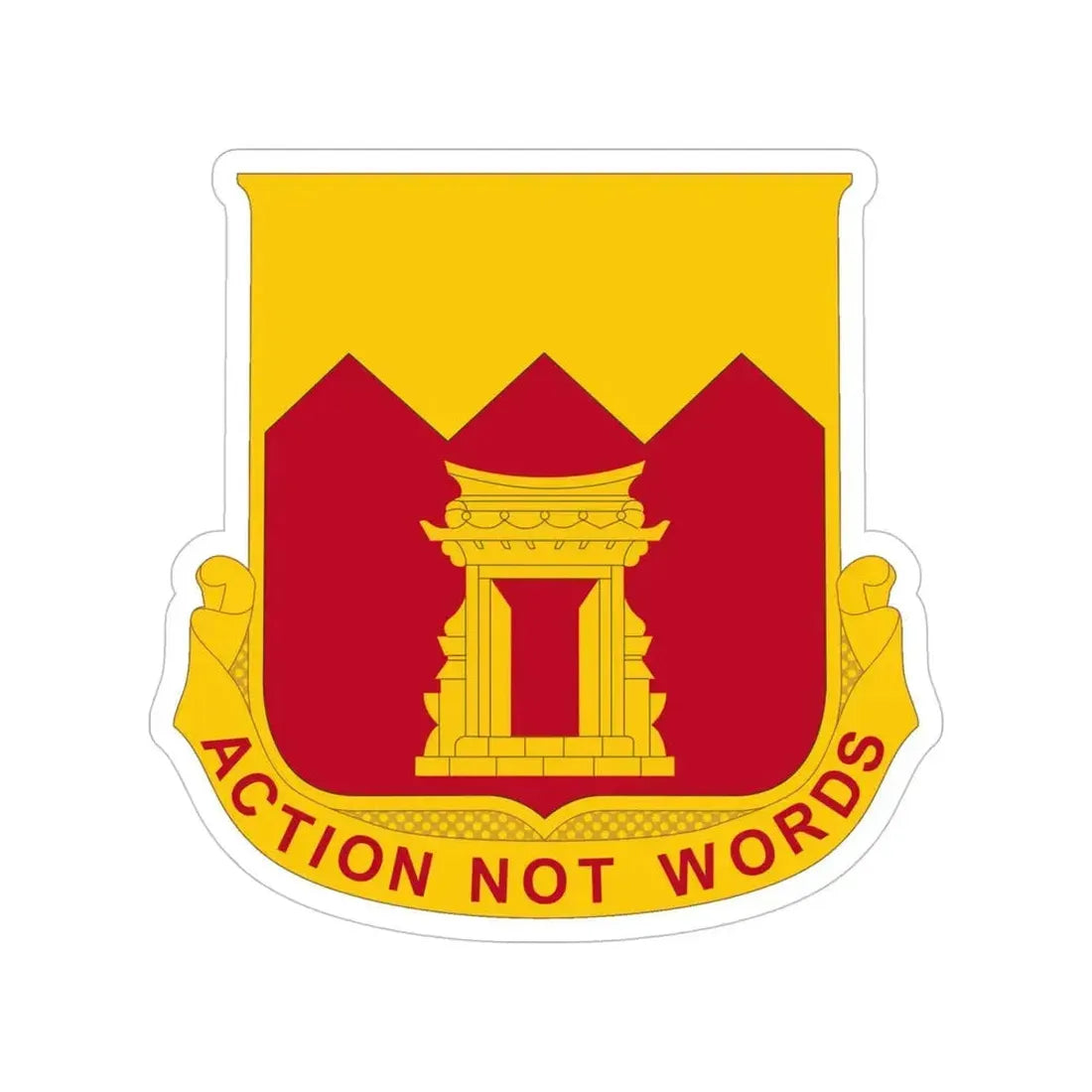 143rd Armored Field Artillery Battalion (U.S. Army) Transparent STICKER Die-Cut Vinyl Decal 5 Inch - The Sticker Space