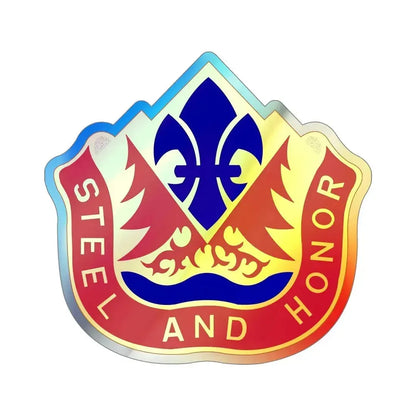 143rd Field Artillery Group (U.S. Army) Holographic STICKER Die-Cut Vinyl Decal 5 Inch Holographic - The Sticker Space