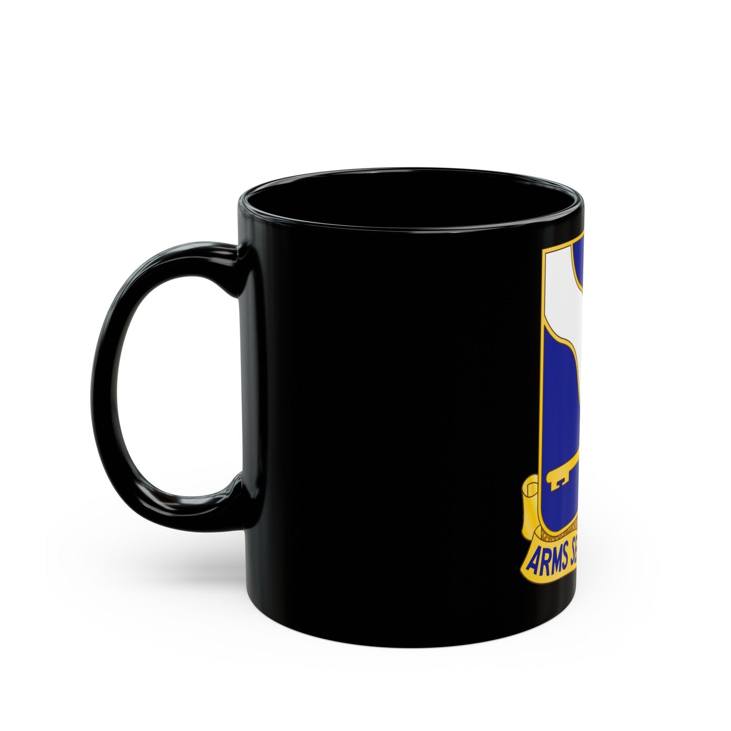 143rd Infantry Regiment (U.S. Army) Black Coffee Mug-The Sticker Space