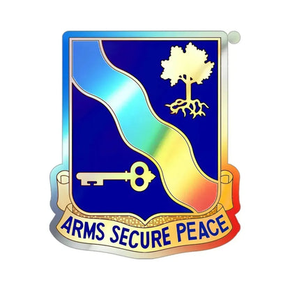 143rd Infantry Regiment (U.S. Army) Holographic STICKER Die-Cut Vinyl Decal 3 Inch Holographic - The Sticker Space