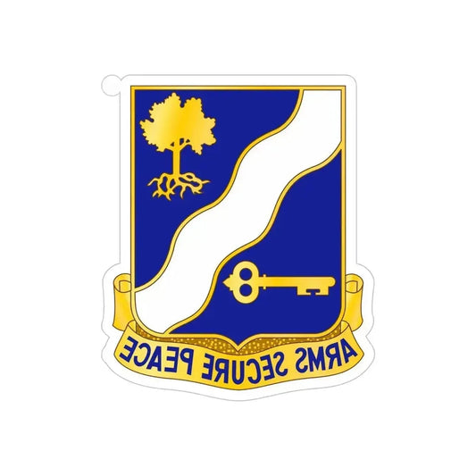 143rd Infantry Regiment (U.S. Army) REVERSE PRINT Transparent Die-Cut STICKER 6 Inch Die-Cut Transparent - The Sticker Space
