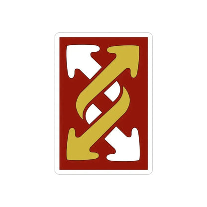 143rd Sustainment Command Expeditionary (U.S. Army) REVERSE PRINT Transparent Die-Cut STICKER 3 Inch Die-Cut Transparent - The Sticker Space