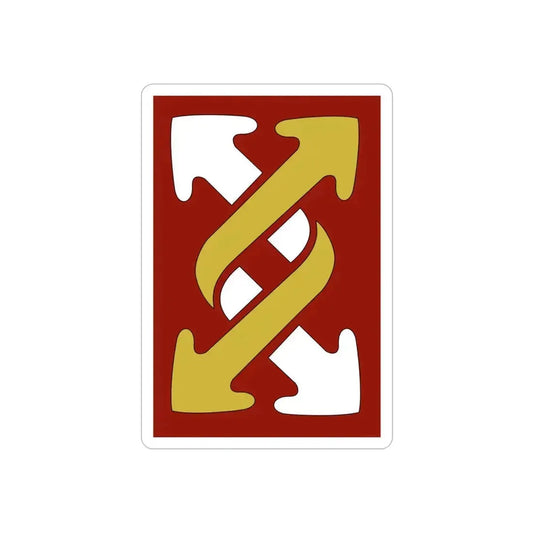 143rd Sustainment Command Expeditionary (U.S. Army) REVERSE PRINT Transparent Die-Cut STICKER 6 Inch Die-Cut Transparent - The Sticker Space