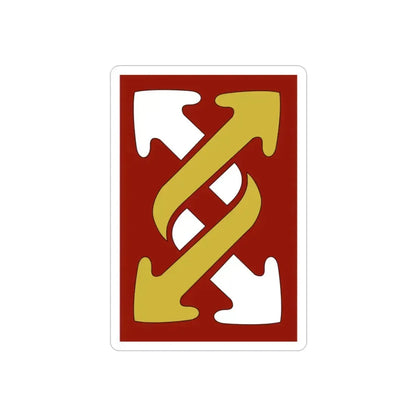 143rd Sustainment Command Expeditionary (U.S. Army) REVERSE PRINT Transparent Die-Cut STICKER - The Sticker Space