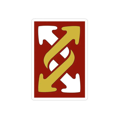 143rd Sustainment Command Expeditionary (U.S. Army) REVERSE PRINT Transparent Die-Cut STICKER - The Sticker Space