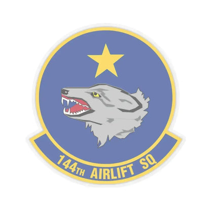 144 Airlift Squadron (U.S. Air Force) STICKER Vinyl Kiss-Cut Decal 2 Inch Transparent - The Sticker Space