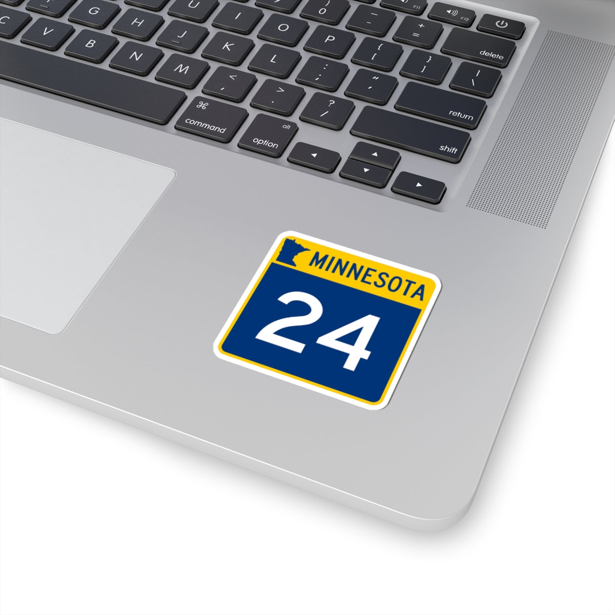 MN-24 (Minnesota) (Road Sign) STICKER Vinyl Kiss-Cut Decal