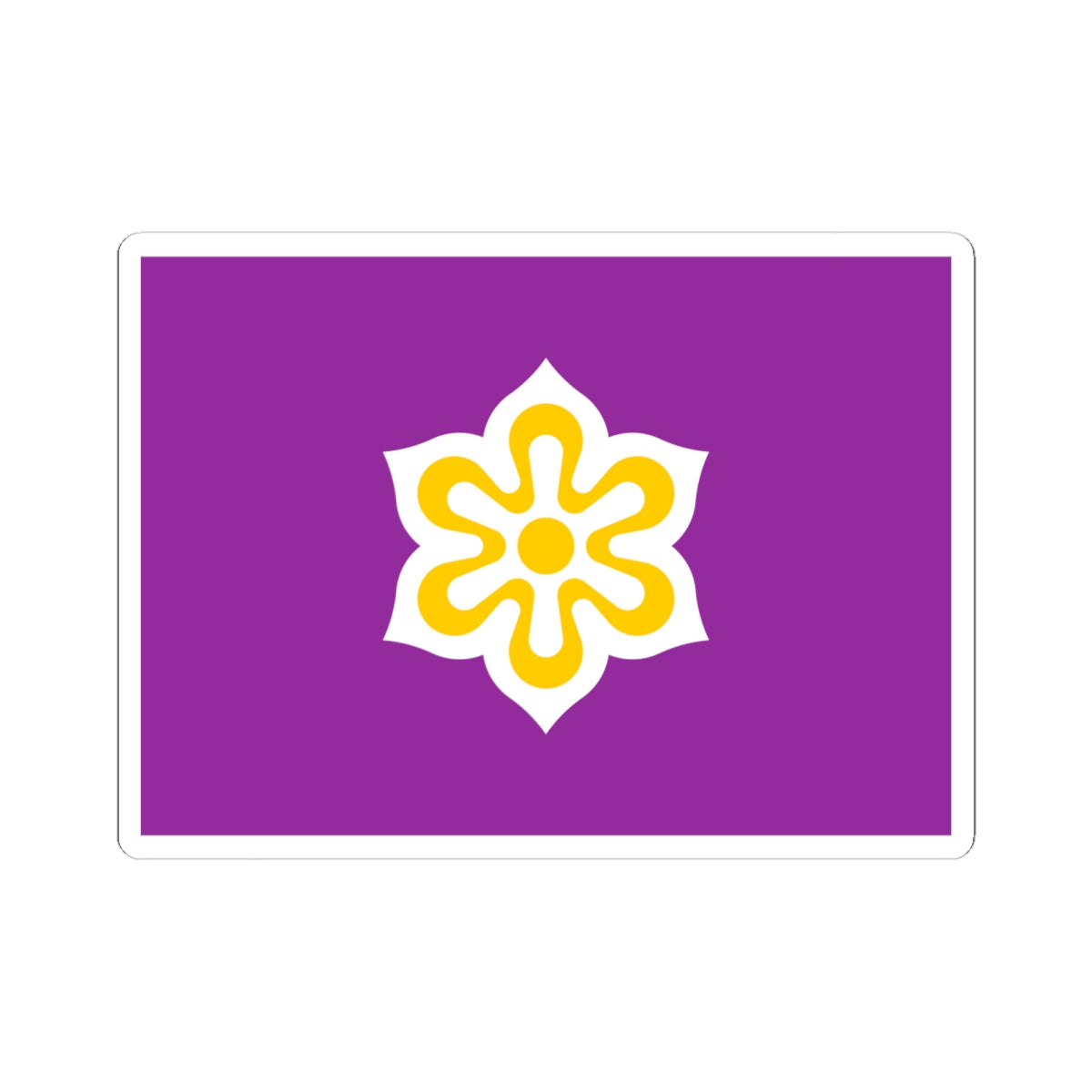 Flag of Kyoto Prefecture (Japan) STICKER Vinyl Kiss-Cut Decal