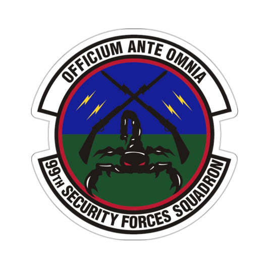 99th Security Forces Squadron (U.S. Air Force) STICKER Vinyl Kiss-Cut Decal