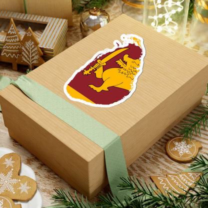 Flag-map of Sri Lanka (Sri Lanka) STICKER Vinyl Kiss-Cut Decal