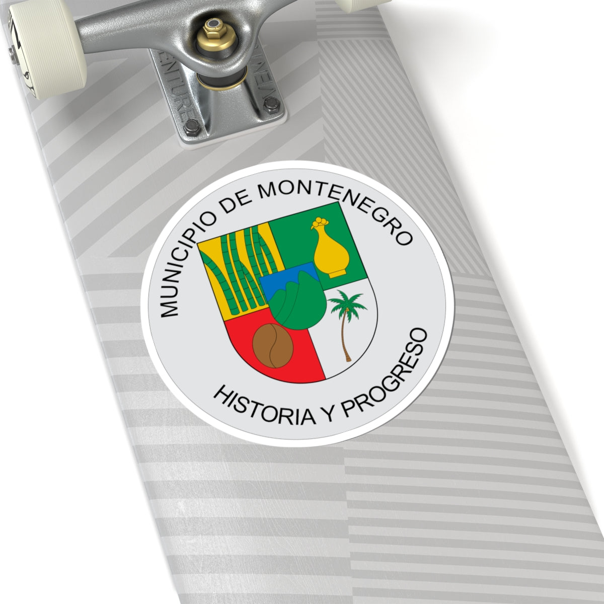 Escudo de Montenegro Quindío (Colombia) (Coat of Arms) STICKER Vinyl Kiss-Cut Decal