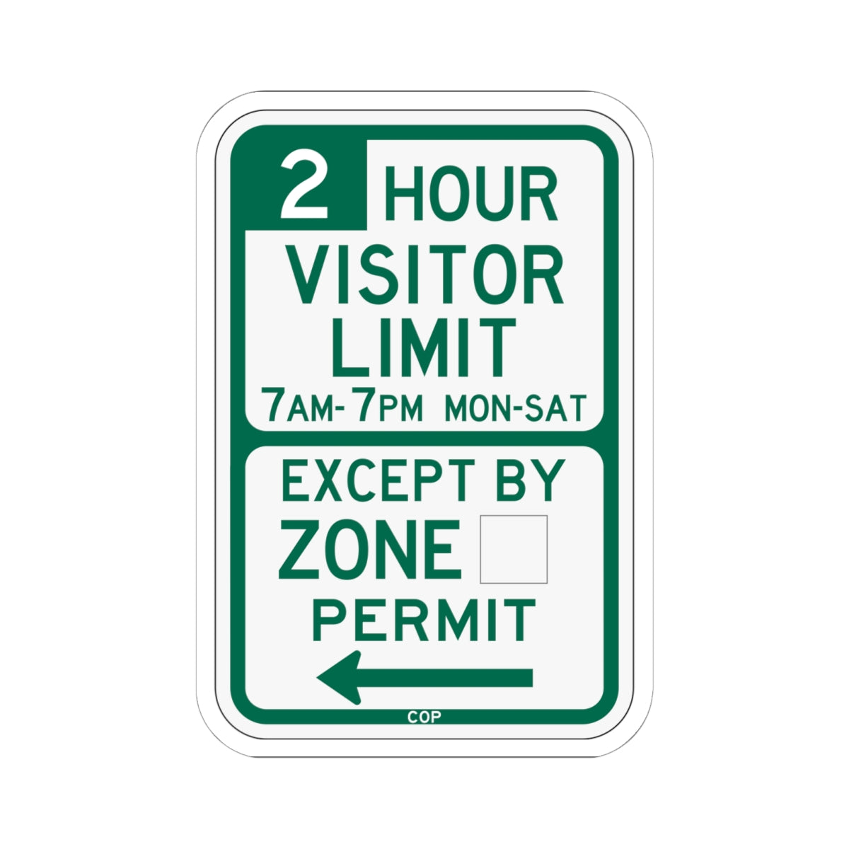 PBOT Road sign P4452L (Oregon) (Road Sign) STICKER Vinyl Kiss-Cut Decal