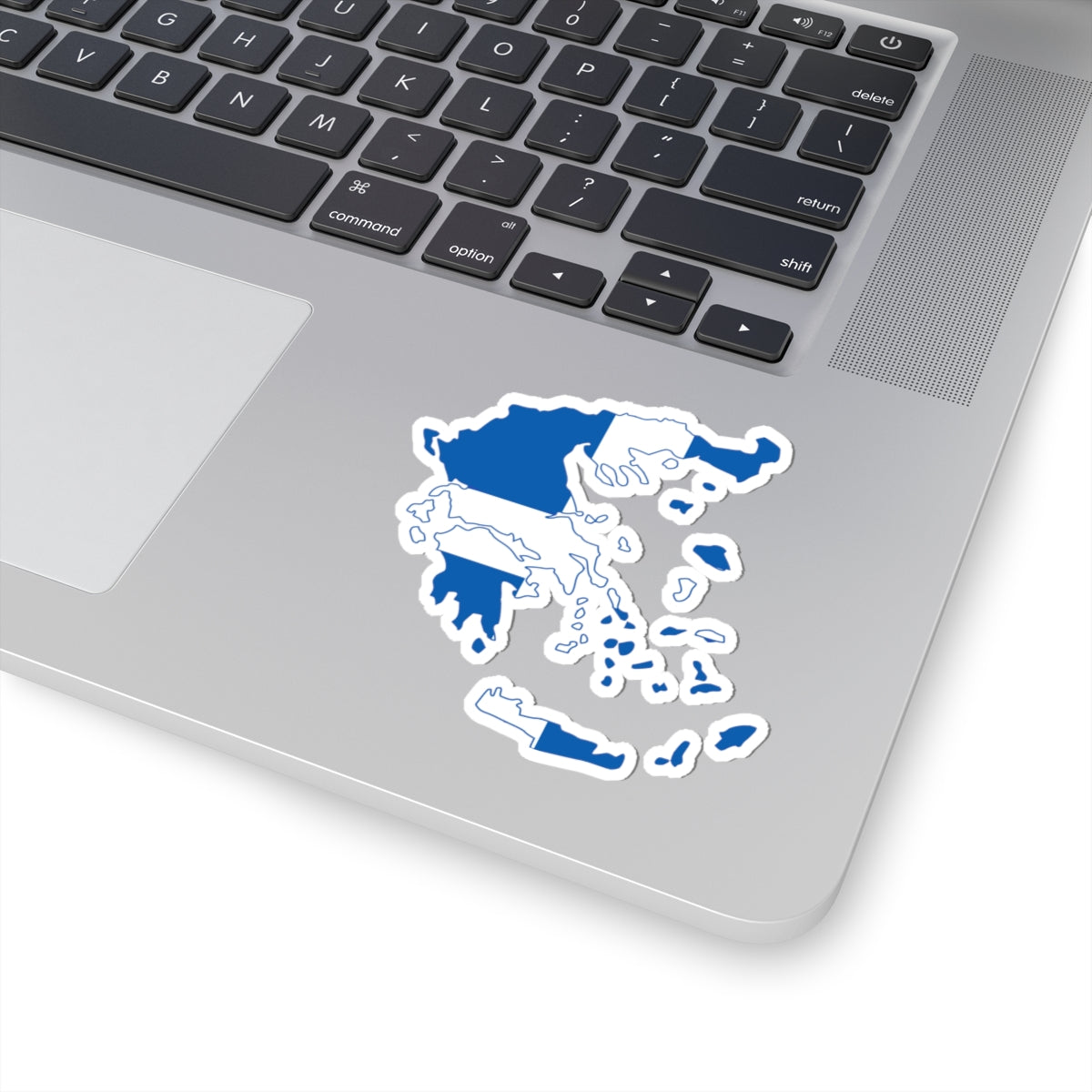 Flag-map of Greece 1822-1978 (Greece) STICKER Vinyl Kiss-Cut Decal