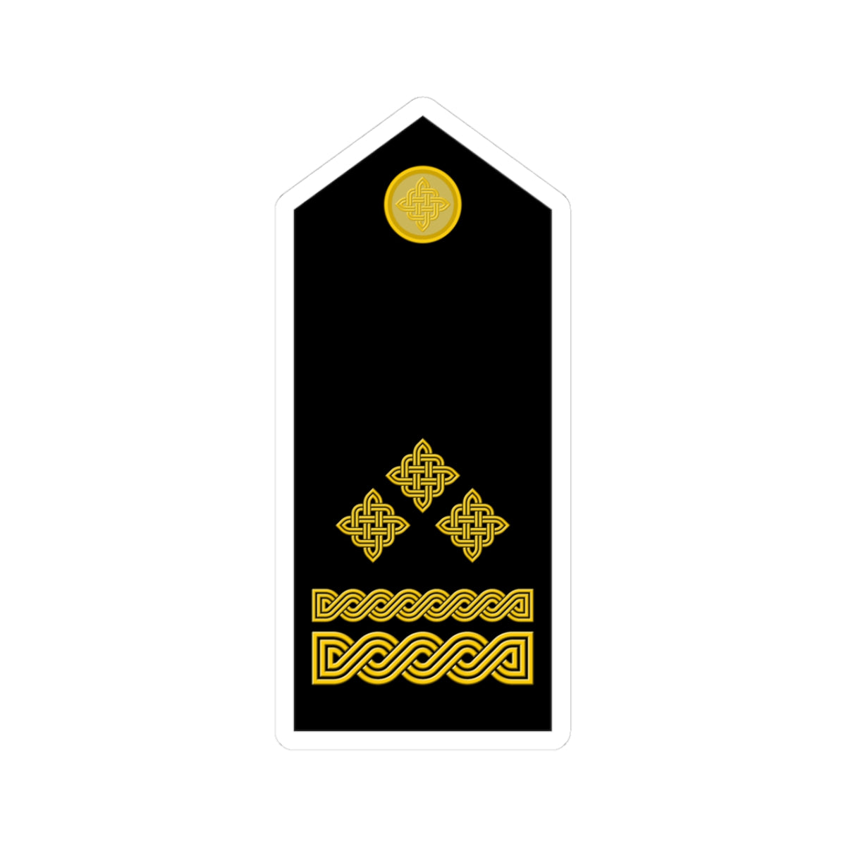 Naramenica svečane odore brigadira HKoV (Croatia) (Military Rank) STICKER Vinyl Kiss-Cut Decal