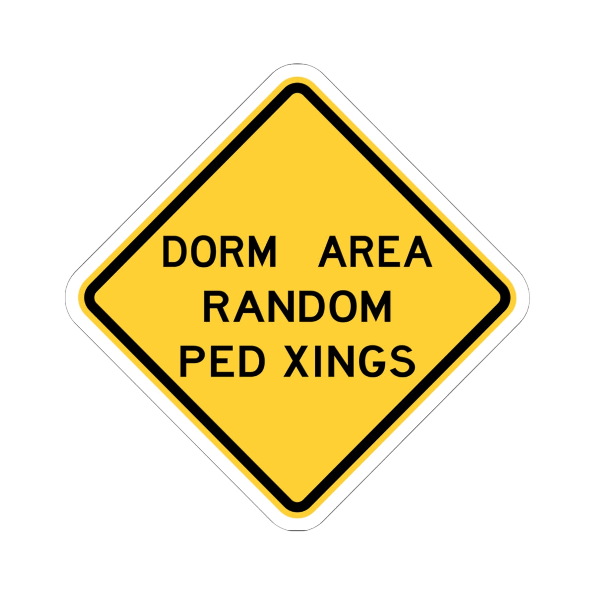 NJ Road sign WNJ24-1 (New Jersey) (Road Sign) STICKER Vinyl Kiss-Cut Decal
