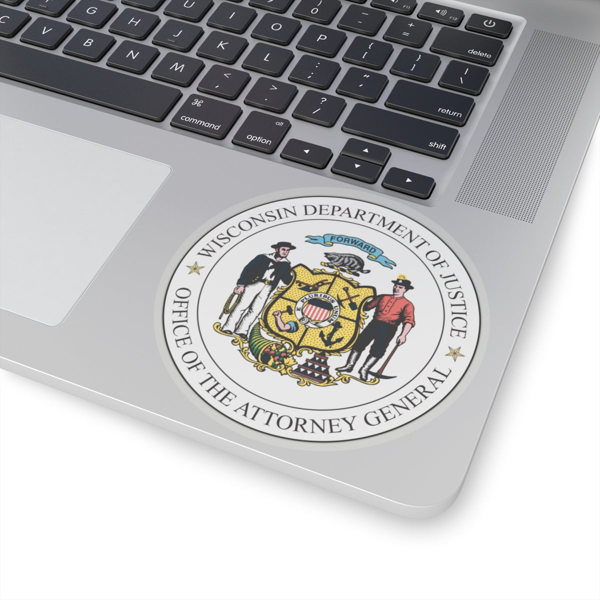 Seal of the Wisconsin Attorney General - STICKER Vinyl Kiss-Cut Decal