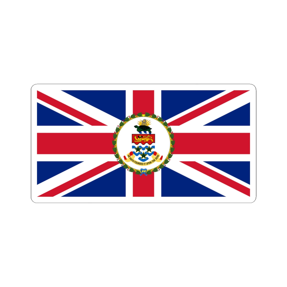 Flag of the Governor of the Cayman Islands (United Kingdom) STICKER Vinyl Kiss-Cut Decal