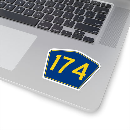PR secondary 174 (Puerto Rico) (Road Sign) STICKER Vinyl Kiss-Cut Decal