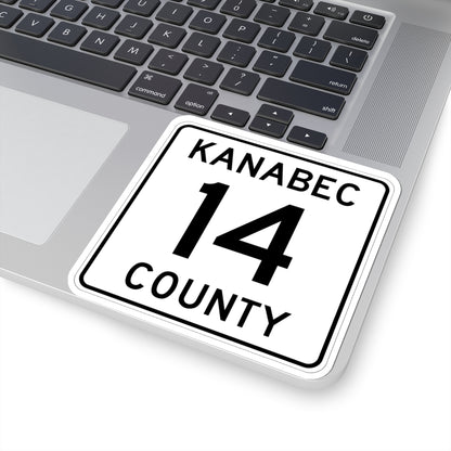 Kanabec County 14 MN (Minnesota) (Road Sign) STICKER Vinyl Kiss-Cut Decal
