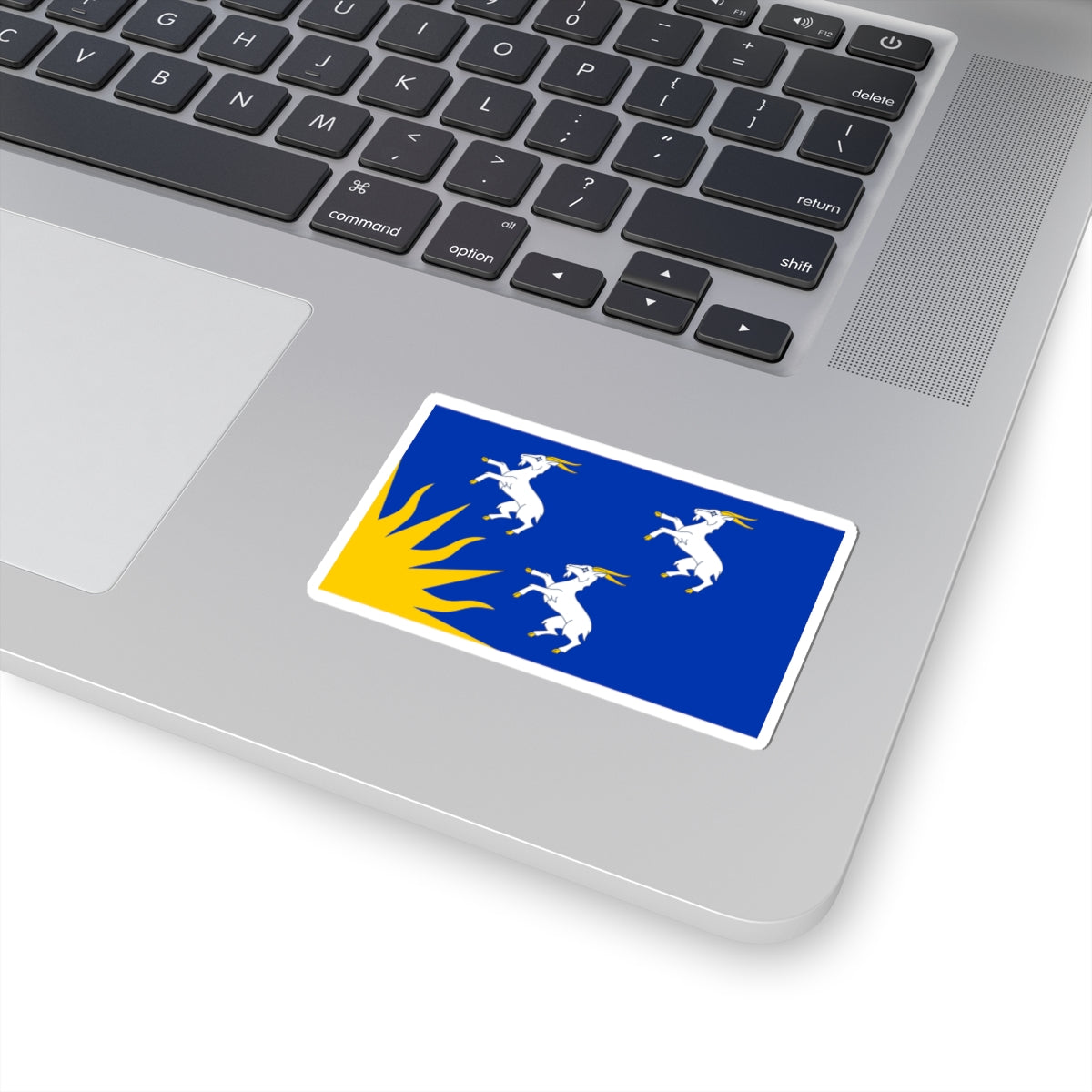 Flag of Merionethshire (United Kingdom) STICKER Vinyl Kiss-Cut Decal